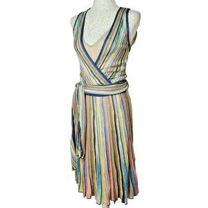M Missoni Multicolor Knit Wrap Dress Made in Italy Size 42 / US 6